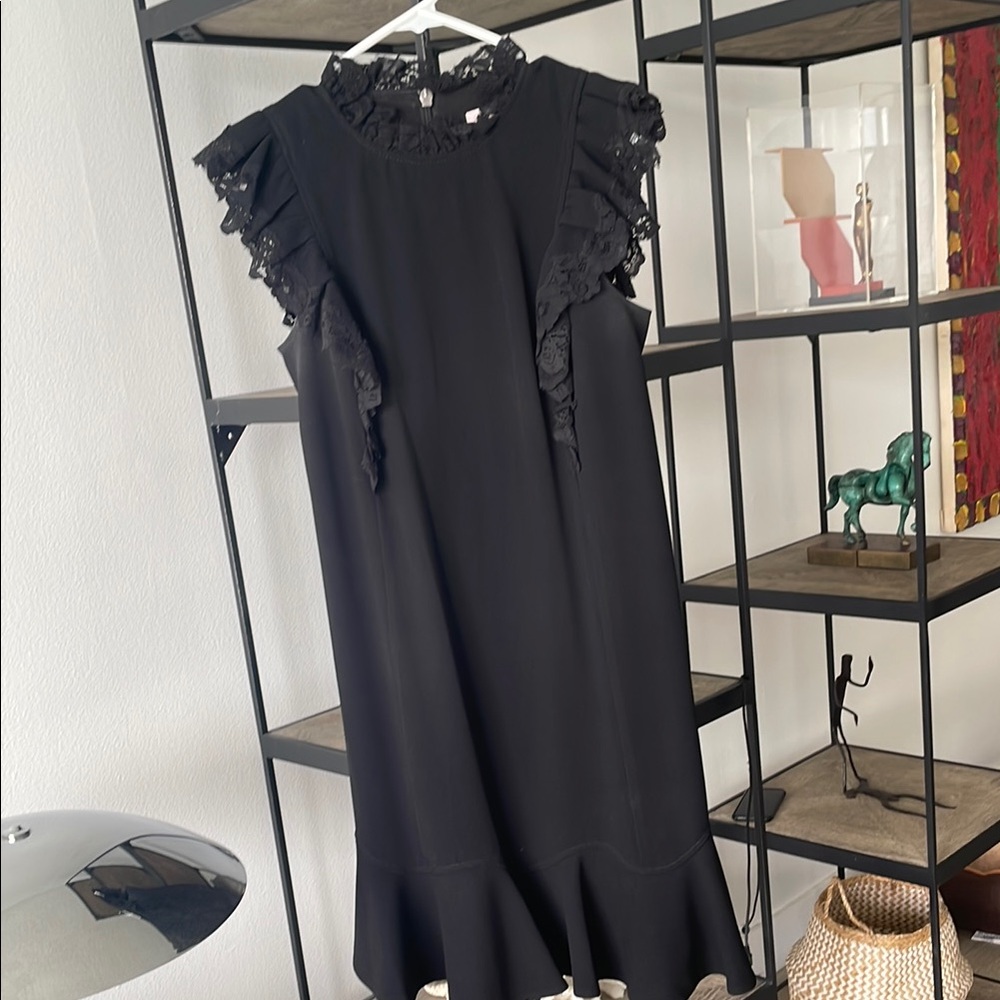Elegant Black Ruffle Dress